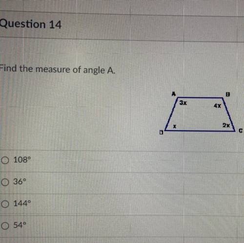 Find the measure of angle A
Pls help