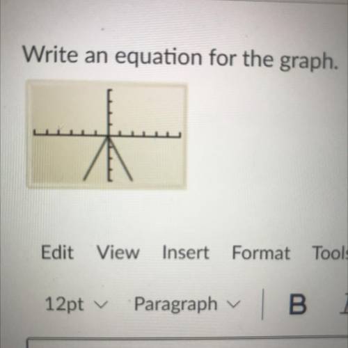 Write an equation for the graph.