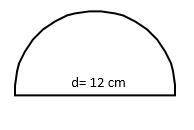 1. What is the circumference of a semi-circle with a diameter of 12 cm? (HINT: find the circumferen