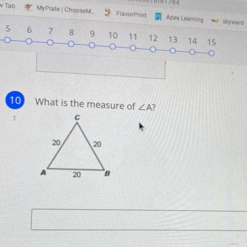 What is the measure of a?