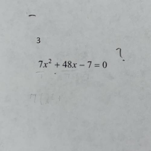 Zero product property
solve each equation by factoring