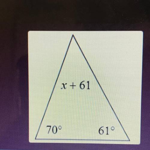 Solve for x.
Please I need help