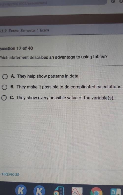 I think a or c but I need to check with someone