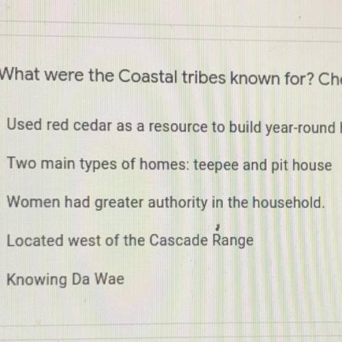 What were the coastal tribes known for?