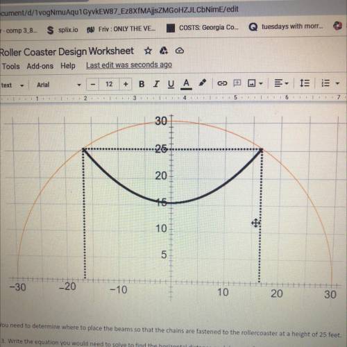 2. Graph the model of the roller coaster using the graphing calculator. Take a screenshot of your g