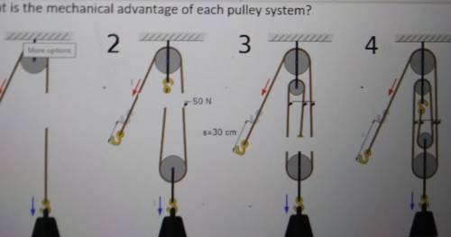 What is the mechanical advantage of a pulley system