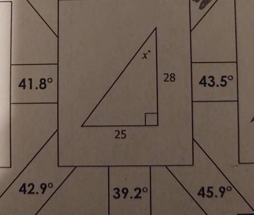 Find missing measure. round answer to nearest tenth
