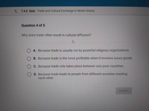 Why does trade often result in cultural defusion