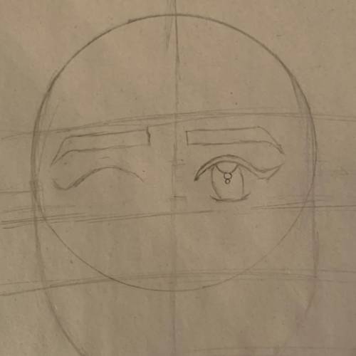 Can y’all help me so I was drawing and I did one eye and now I can’t do the other side. Any advice?
