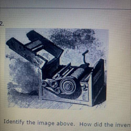 Identify the image above. How did the invention of this machine affect agriculture in the south, an