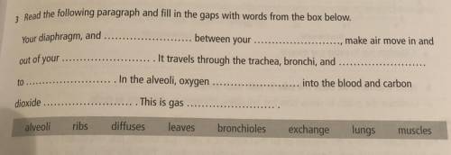 Biology homework please help