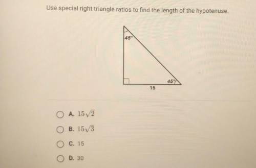 What's the length of the hypotenuse