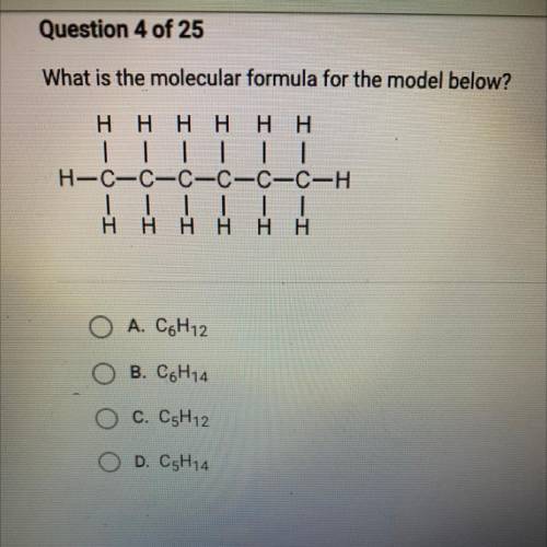 What is the molecular formula for the model below?