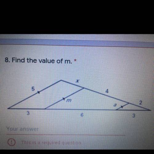 Find the value of m.