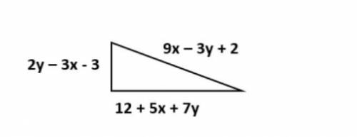 Find the perimeter of the following shape (show all work and box your final answer):