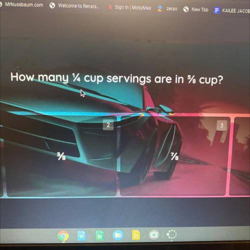 How many % cup servings are in % cup?