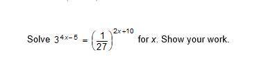 3^4x-5 = (1/27)^2x+10