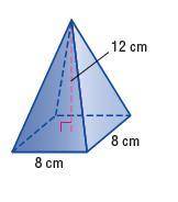 HELPP 1. Determine the volume of the rectangular pyramid. Round to the nearest tenth if necessary.