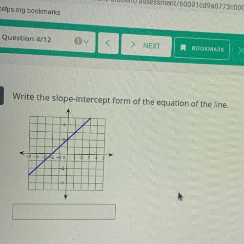 I need help does anyone know the slope intercept for this one?