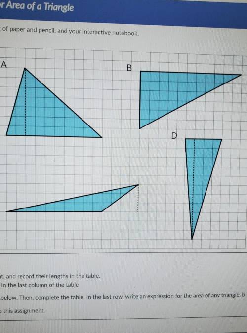 Find the area of these triangles