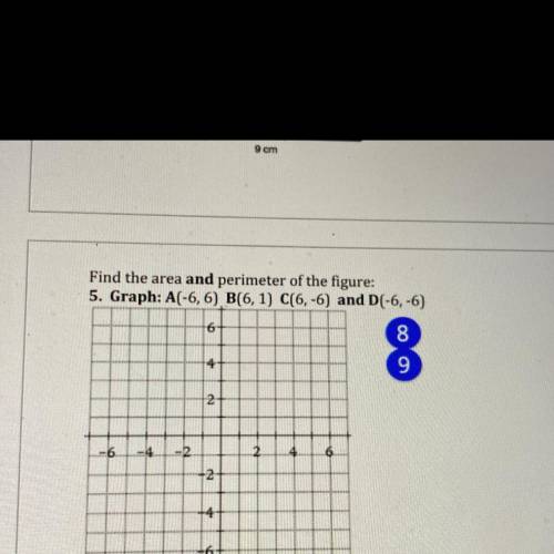 Find the area and perimeter. Stuck on this one need help