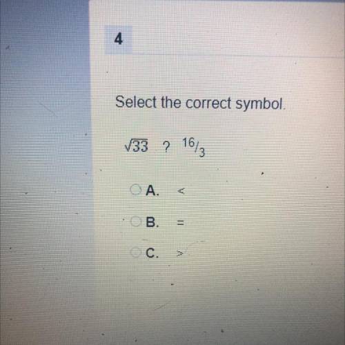Select the correct symbol