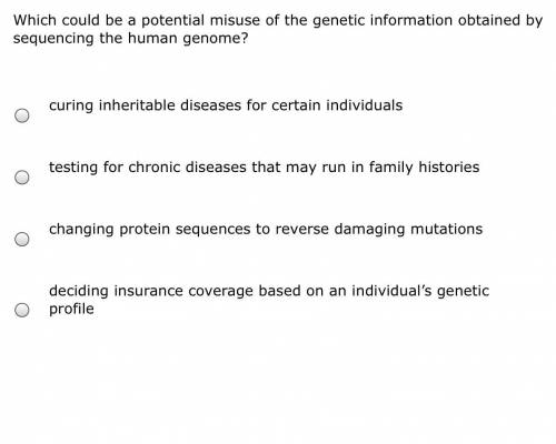 Which could be a potential misuse of the genetic information obtained by sequencing the human genom