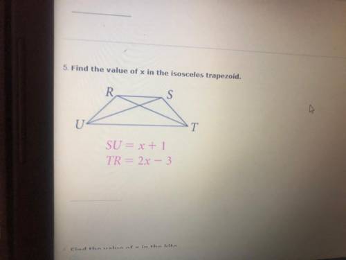 Find the value of x with the equation