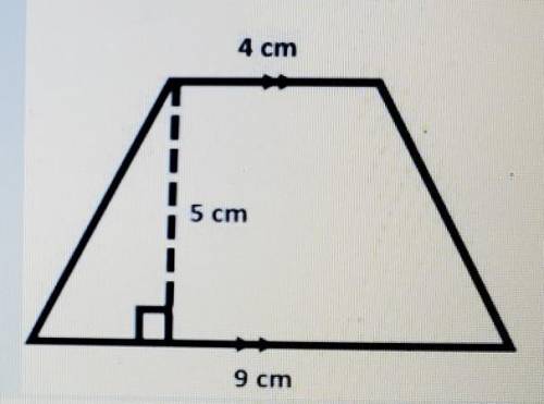Find the area of the trapezoid.