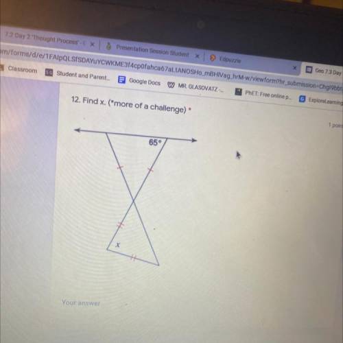 How can i find x with two triangles?