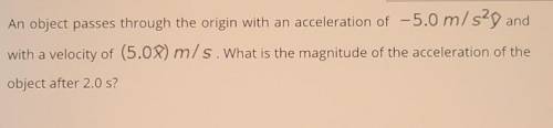 How do you solve for magnitude of acceleration?