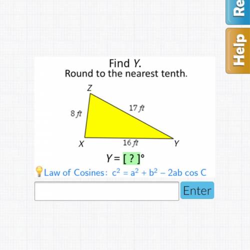 Find y. round to the nearest tenth