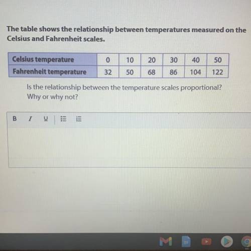 Is the relationship between the temperature scales proportional?
Why or why not?