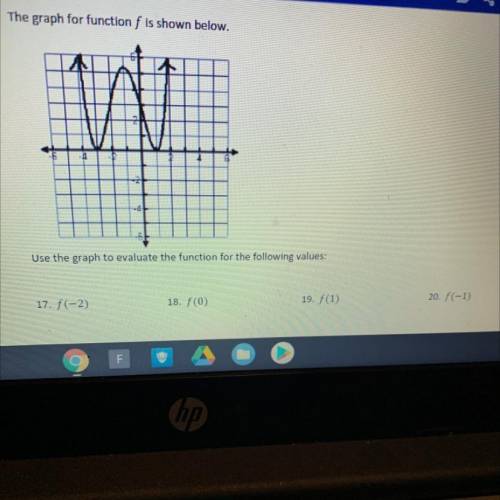 Please help!! Need to evaluate the function for 17-20