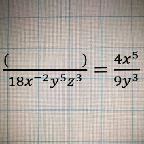 Fill in the blank and find the missing equation.