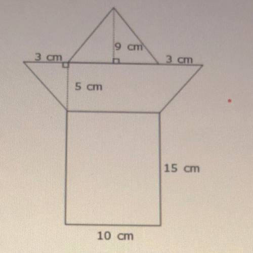 Sam constructed a shape using polygons as shown in the diagram below.

Sam measured the sections o