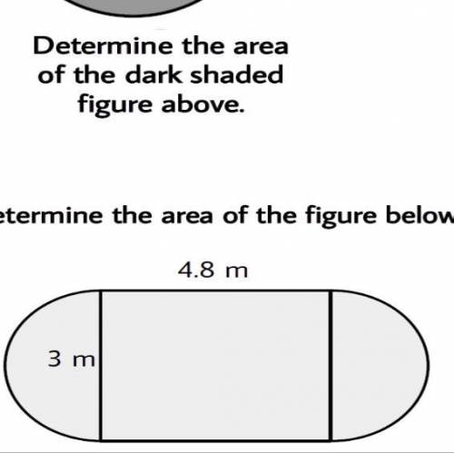 Pls help giving
determine the area of the figure below