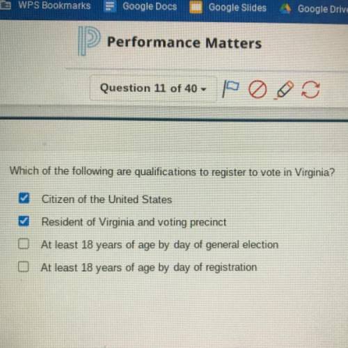EASY POINTS WHAT OF THE FOLLOWING ARE QUALIFIED TO REGISTER TO VOTE IN VIRGINIA ✨✨
