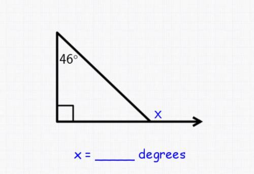 The square is 90 degrees & the triangle has 180 degree but I need help to solve