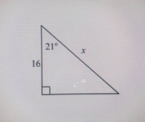 Find x for this problem