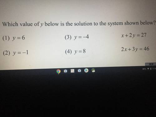(HELP I BEG YOU TUTORS MY BRAIN CELLS ARENT WORKING AND ITS LATE) which value of y below is the sol