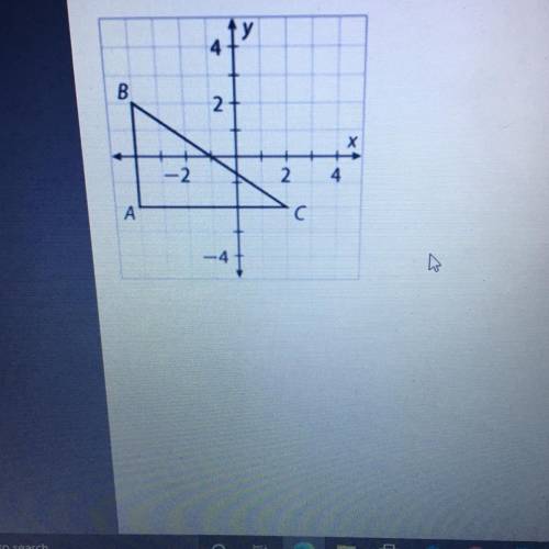 Find the image of point Ain ABC after a dilation with a scale factor of }