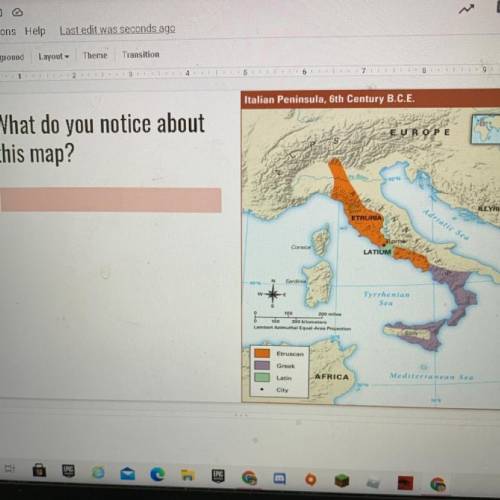 What do you notice about this map ? please help me write a paragraph ! I’m really bad at social stu