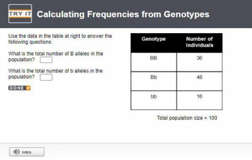 WILL GIVE BRAINLIEST 50 points, please help :(

Calculating Frequencies from GenotypesUse the data