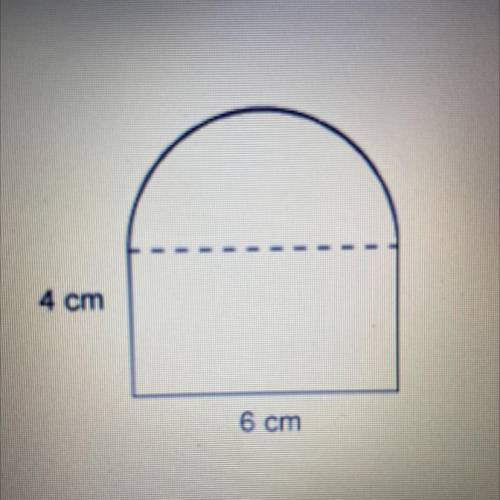 This figure consists of a rectangle and semicircle

What is the area of this figure?
Use 3.14 for
