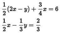 Solve each of the following systems by elimination:
PLEASE HELP, AND EXPLAIN! THANKS!!