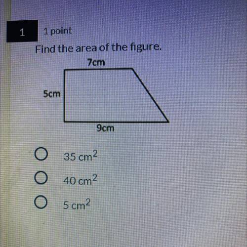 How can i find the area of the figure