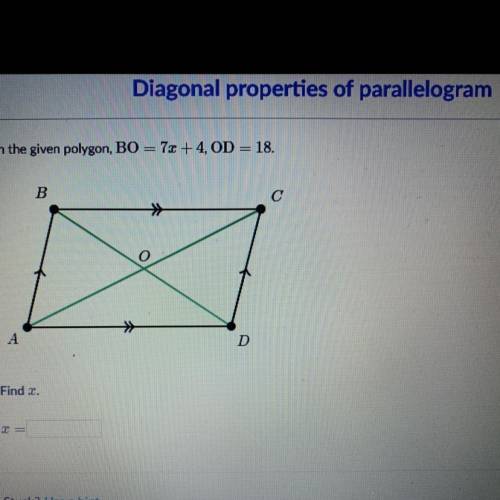 Help me plzz im kinda sloww‍♀️ ( diagonal properties of parallelogram)