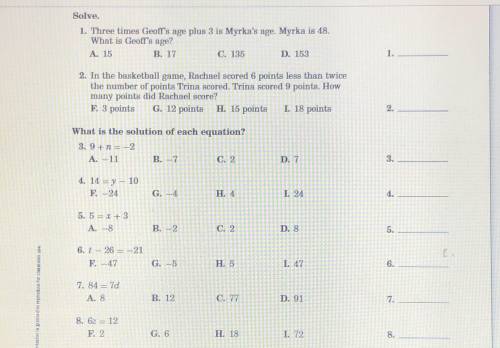 Please help with math ASAP, will give brainliest!!