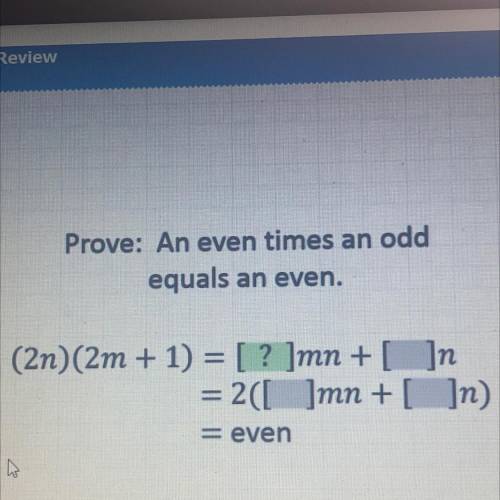 Prove: An even times an odd
equals an even.